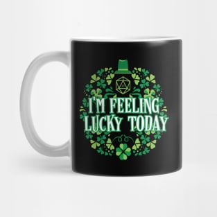 I'm Feeling Lucky Today D20 Dice of St Patrick Mug